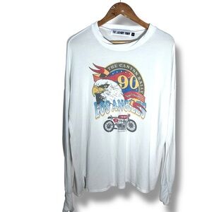 The Laundry Room Los Angeles Graphic Oversized Long Sleeve Shirt Size Small